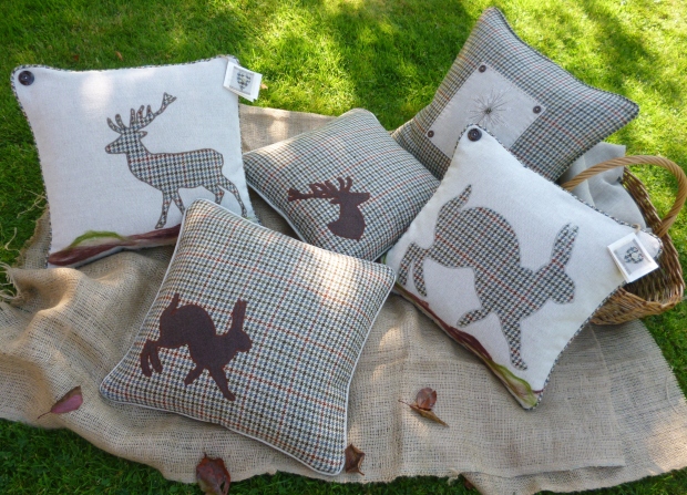 Appliqued Cushions by Jane Lightfoot Designs